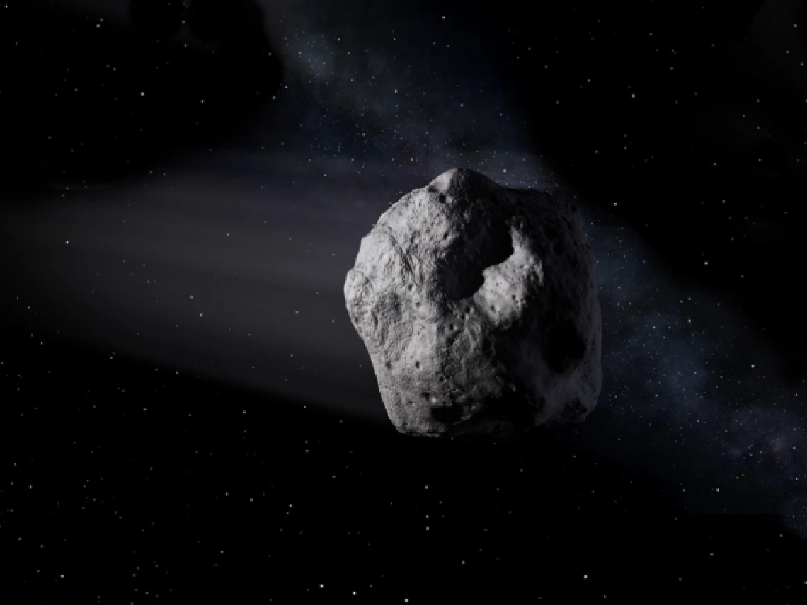 Artist&#039;s impression of a near-Earth asteroid 