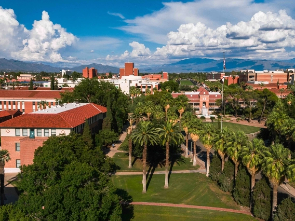 aerial view of campus